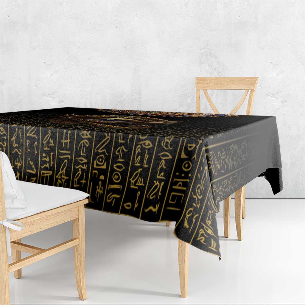 Egypt Eyes Of Horus Tablecloth with Egyptian Hieroglyphs - Wonder Print Shop