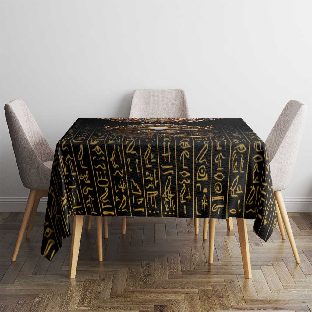 Egypt Eyes Of Horus Tablecloth with Egyptian Hieroglyphs - Wonder Print Shop