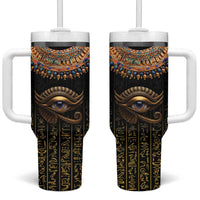 Egypt Eyes Of Horus Tumbler With Handle with Egyptian Hieroglyphs - Wonder Print Shop