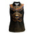 Egypt Eyes Of Horus Women Sleeveless Polo Shirt with Egyptian Hieroglyphs - Wonder Print Shop