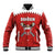 Custom Bahrain Cricket Baseball Jacket Coat of arms of Bahrain with Sporty Pattern LT9 - Wonder Print Shop