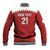 Custom Bahrain Cricket Baseball Jacket Coat of arms of Bahrain with Sporty Pattern LT9 - Wonder Print Shop