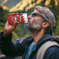 Custom Bahrain Cricket 4 in 1 Can Cooler Tumbler Coat of arms of Bahrain with Sporty Pattern LT9 - Wonder Print Shop