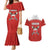 Custom Bahrain Cricket Couples Matching Mermaid Dress and Hawaiian Shirt Coat of arms of Bahrain with Sporty Pattern LT9 - Wonder Print Shop