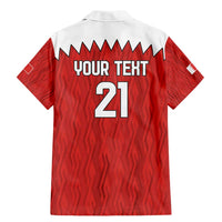 Custom Bahrain Cricket Family Matching Mermaid Dress and Hawaiian Shirt Coat of arms of Bahrain with Sporty Pattern LT9 - Wonder Print Shop