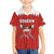Custom Bahrain Cricket Family Matching Off The Shoulder Long Sleeve Dress and Hawaiian Shirt Coat of arms of Bahrain with Sporty Pattern - Wonder Print Shop