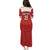 Custom Bahrain Cricket Puletasi Coat of arms of Bahrain with Sporty Pattern - Wonder Print Shop