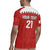 Custom Bahrain Cricket Rugby Jersey Coat of arms of Bahrain with Sporty Pattern - Wonder Print Shop