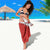 Custom Bahrain Cricket Sarong Coat of arms of Bahrain with Sporty Pattern - Wonder Print Shop
