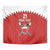 Custom Bahrain Cricket Tapestry Coat of arms of Bahrain with Sporty Pattern - Wonder Print Shop
