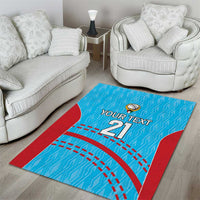 Custom Kuwait Cricket Area Rug Kuwayt Sporty Pattern LT9 - Wonder Print Shop