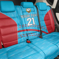 Custom Kuwait Cricket Back Car Seat Cover Kuwayt Sporty Pattern LT9 - Wonder Print Shop