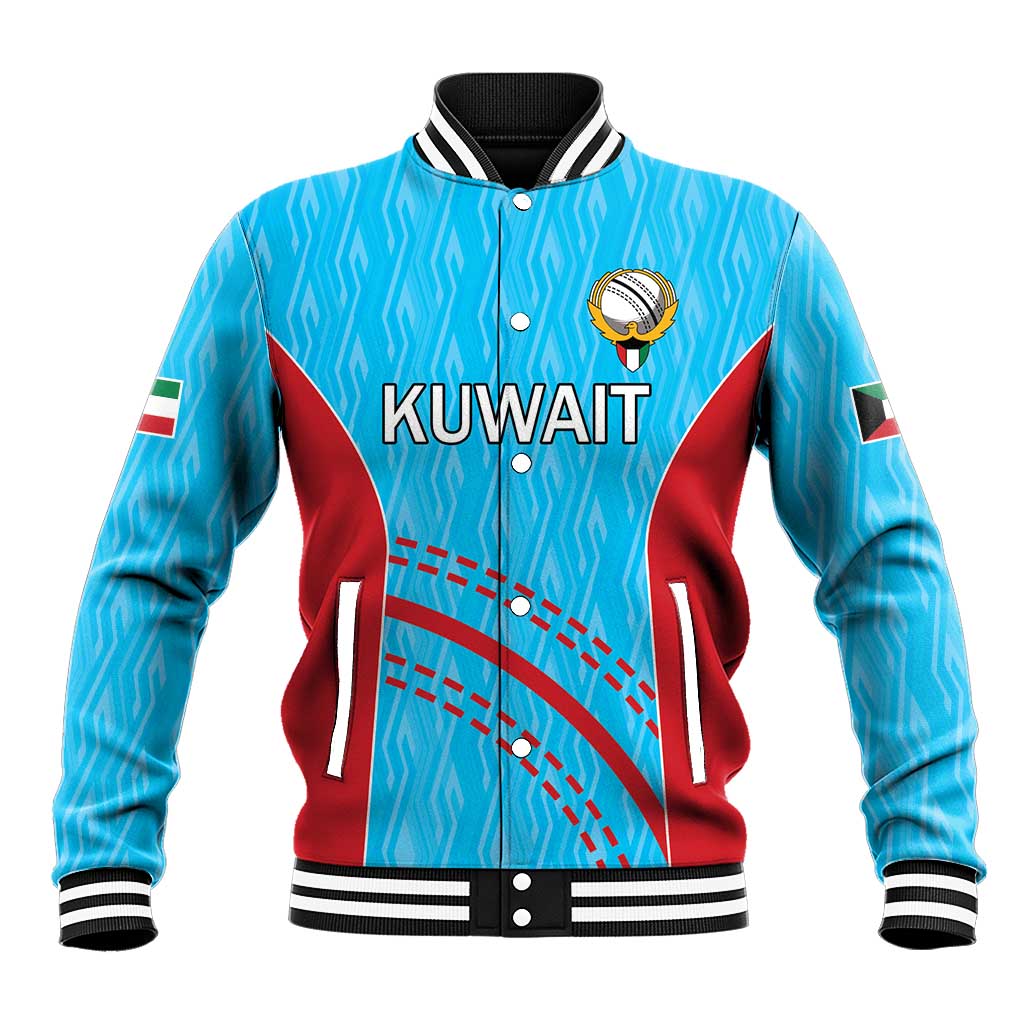 Custom Kuwait Cricket Baseball Jacket Kuwayt Sporty Pattern LT9 - Wonder Print Shop