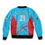 Custom Kuwait Cricket Bomber Jacket Kuwayt Sporty Pattern LT9 - Wonder Print Shop