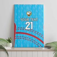 Custom Kuwait Cricket Canvas Wall Art Kuwayt Sporty Pattern LT9 - Wonder Print Shop