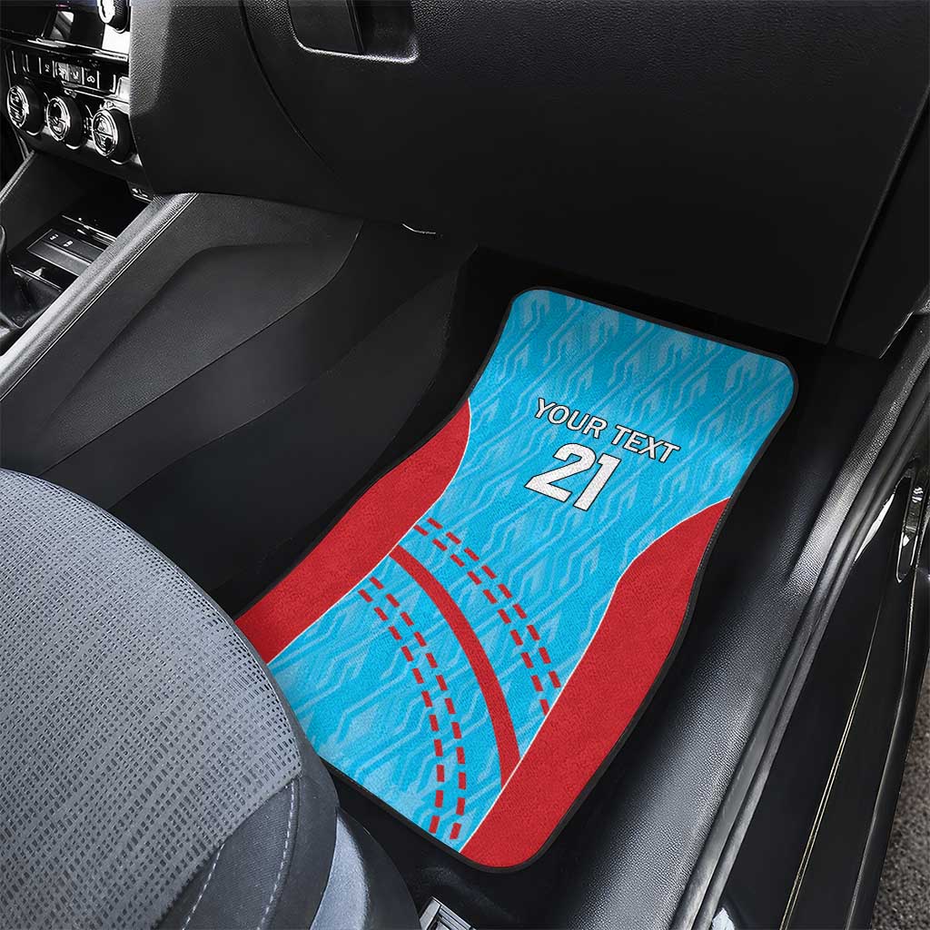Custom Kuwait Cricket Car Mats Kuwayt Sporty Pattern LT9 - Wonder Print Shop