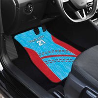 Custom Kuwait Cricket Car Mats Kuwayt Sporty Pattern LT9 - Wonder Print Shop