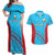 Custom Kuwait Cricket Couples Matching Off Shoulder Maxi Dress and Hawaiian Shirt Kuwayt Sporty Pattern LT9 - Wonder Print Shop