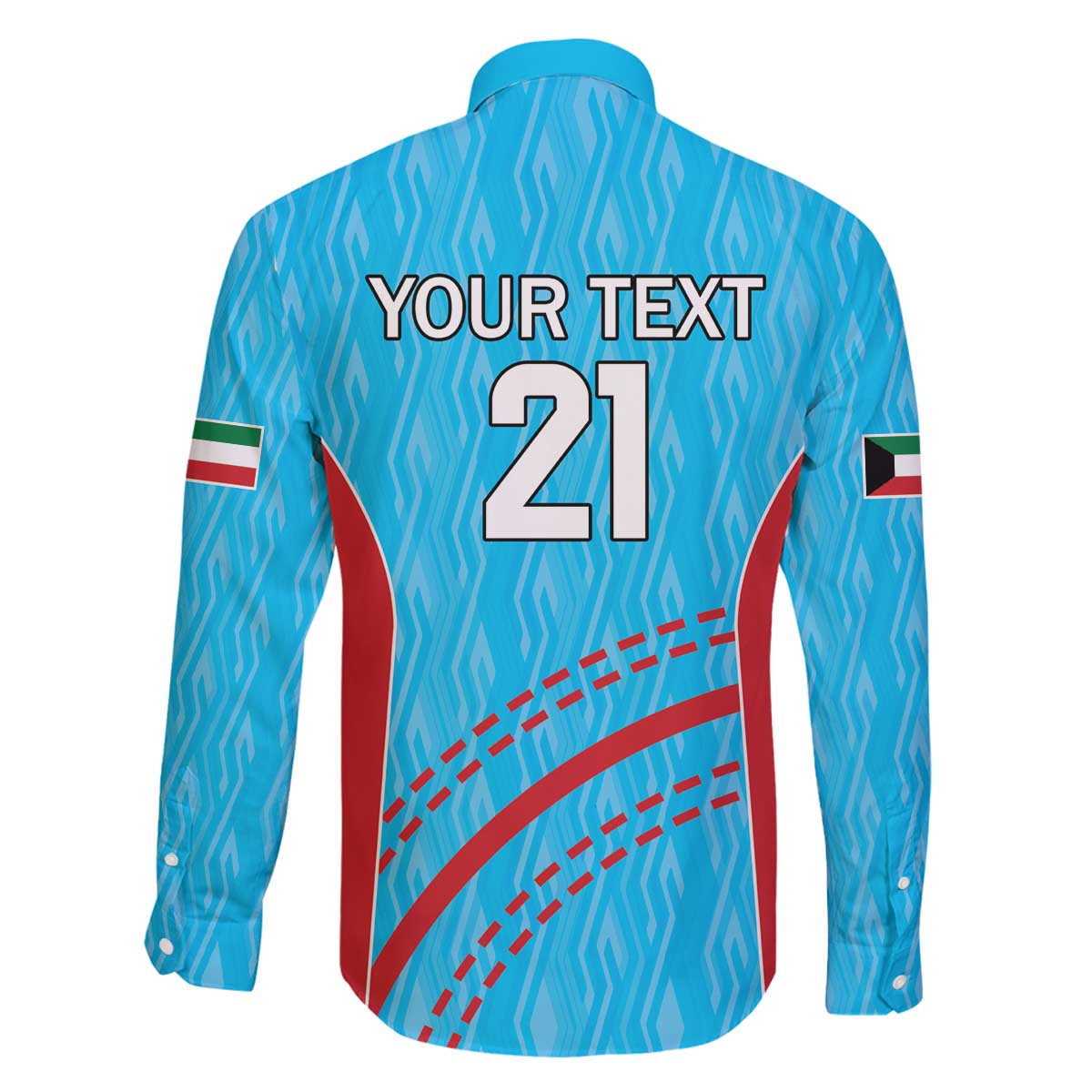 Custom Kuwait Cricket Family Matching Off The Shoulder Long Sleeve Dress and Hawaiian Shirt Kuwayt Sporty Pattern - Wonder Print Shop