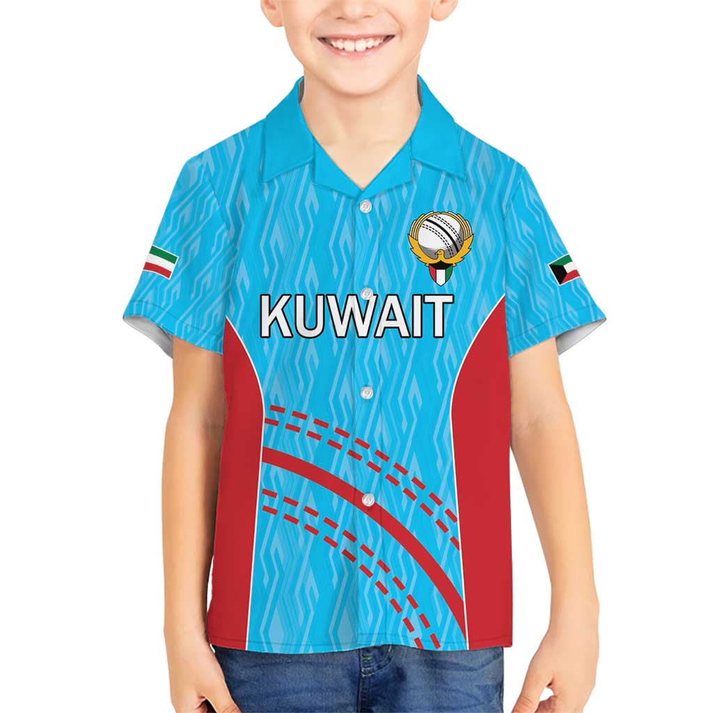 Custom Kuwait Cricket Family Matching Off Shoulder Short Dress and Hawaiian Shirt Kuwayt Sporty Pattern LT9 - Wonder Print Shop