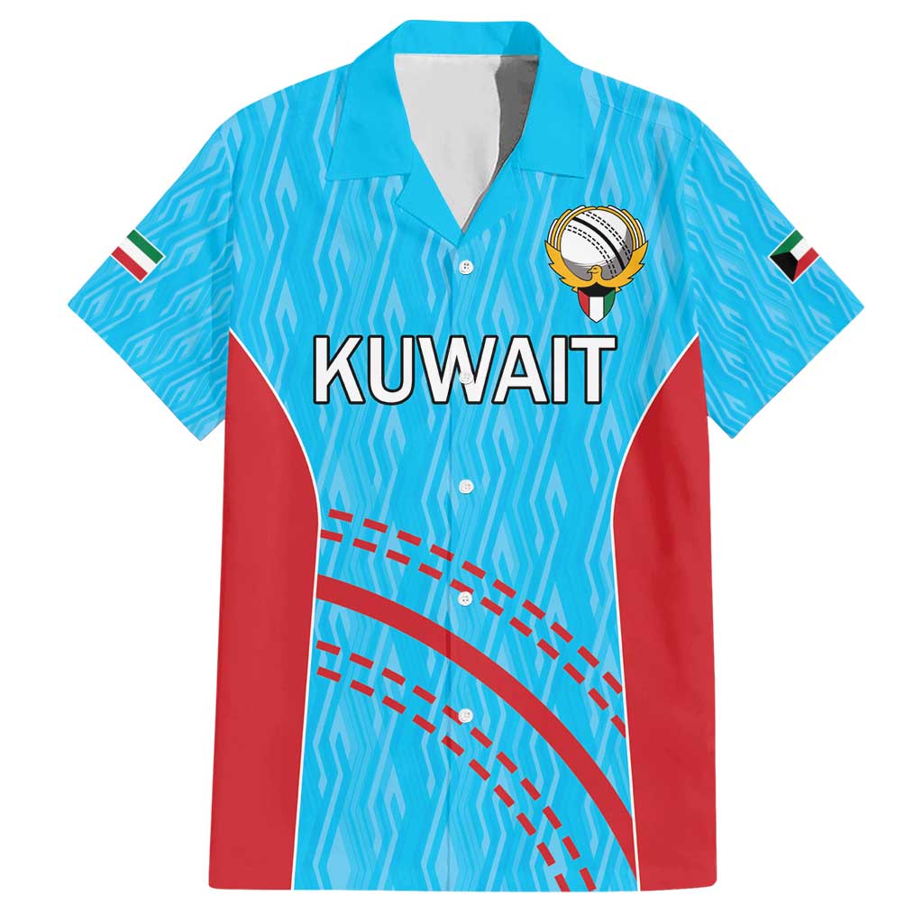 Custom Kuwait Cricket Hawaiian Shirt Kuwayt Sporty Pattern - Wonder Print Shop