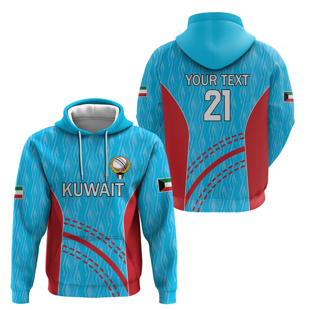 Custom Kuwait Cricket Hoodie Kuwayt Sporty Pattern - Wonder Print Shop