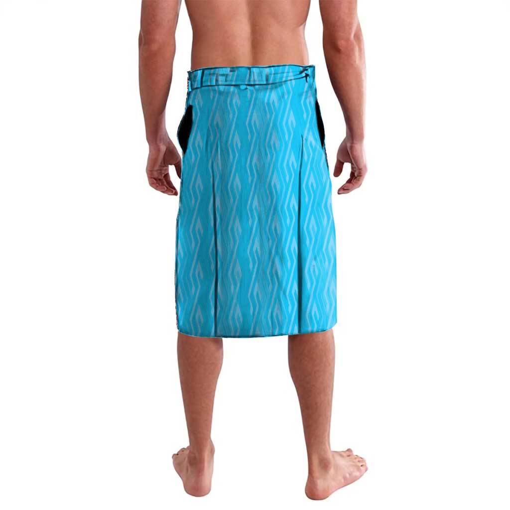 Custom Kuwait Cricket Lavalava Kuwayt Sporty Pattern - Wonder Print Shop