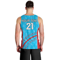Custom Kuwait Cricket Men Tank Top Kuwayt Sporty Pattern - Wonder Print Shop