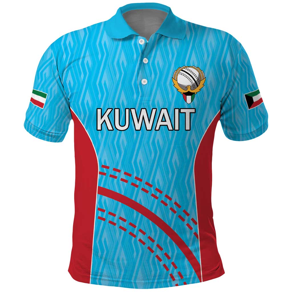 Custom Kuwait Cricket Polo Shirt Kuwayt Sporty Pattern - Wonder Print Shop