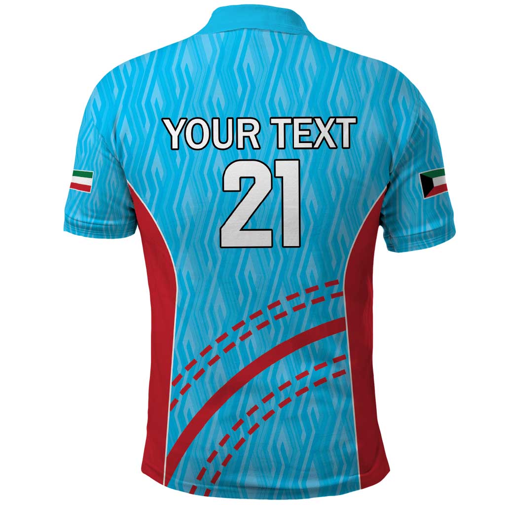 Custom Kuwait Cricket Polo Shirt Kuwayt Sporty Pattern - Wonder Print Shop