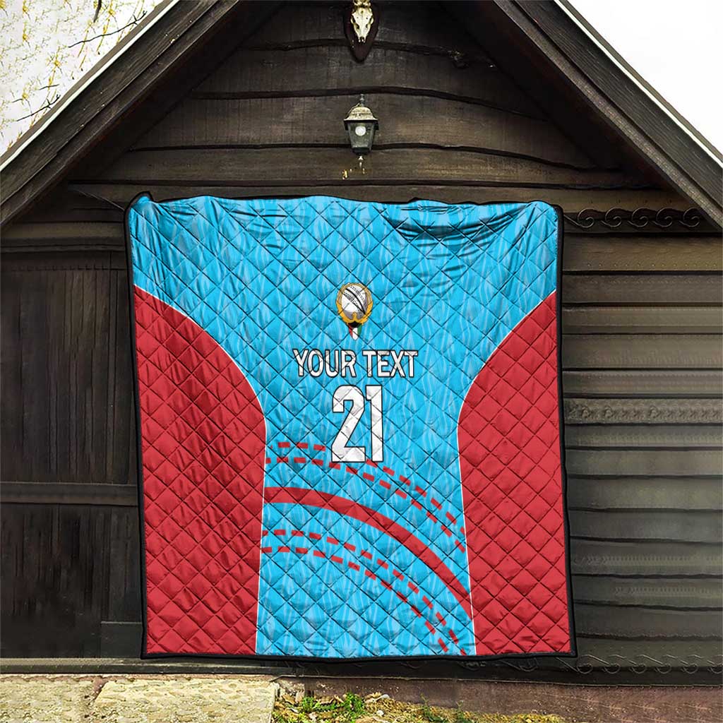 Custom Kuwait Cricket Quilt Kuwayt Sporty Pattern - Wonder Print Shop