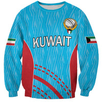 Custom Kuwait Cricket Sweatshirt Kuwayt Sporty Pattern - Wonder Print Shop