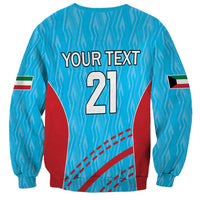 Custom Kuwait Cricket Sweatshirt Kuwayt Sporty Pattern - Wonder Print Shop