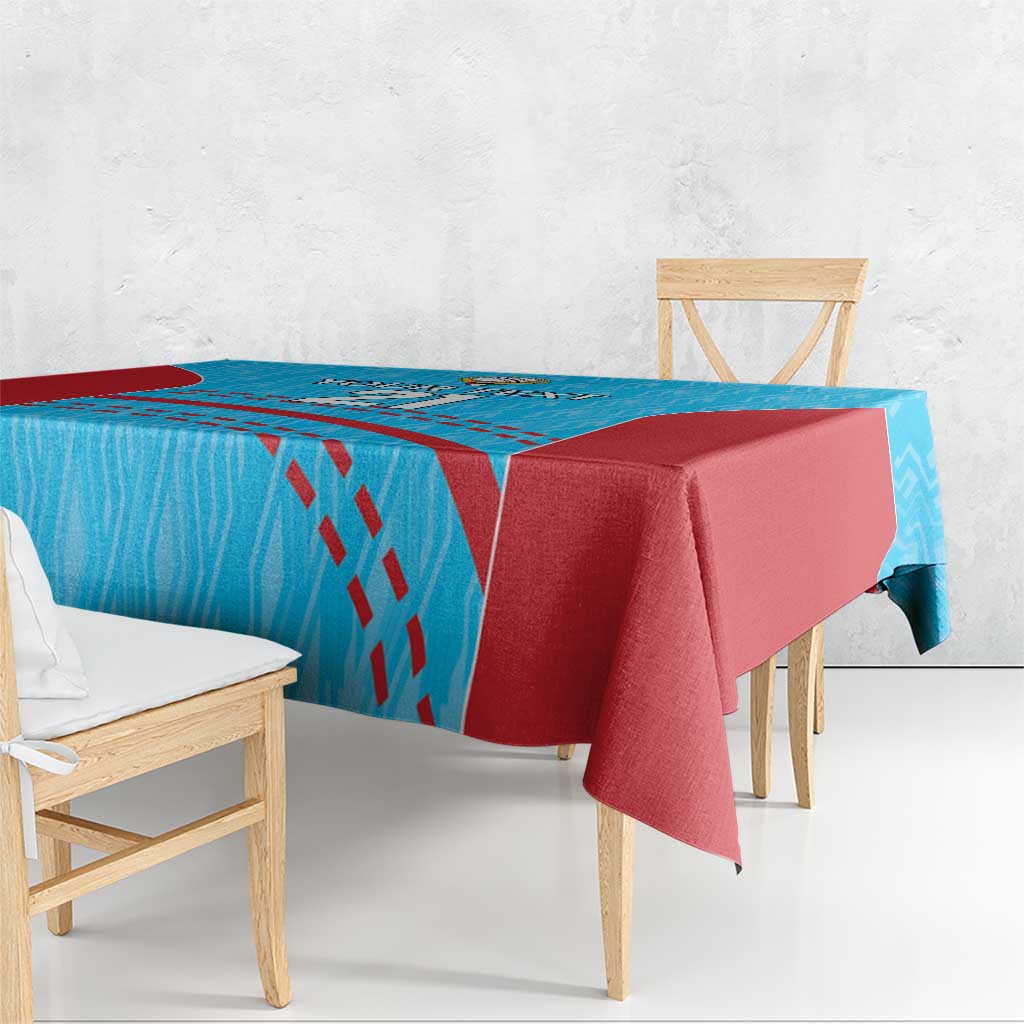 Custom Kuwait Cricket Tablecloth Kuwayt Sporty Pattern - Wonder Print Shop