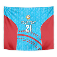 Custom Kuwait Cricket Tapestry Kuwayt Sporty Pattern - Wonder Print Shop