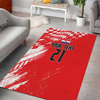 Croatia Rugby Custom Area Rug Chessboard with Sporty Pattern LT9 - Wonder Print Shop
