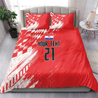Croatia Rugby Custom Bedding Set Chessboard with Sporty Pattern LT9 - Wonder Print Shop