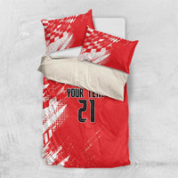 Croatia Rugby Custom Bedding Set Chessboard with Sporty Pattern LT9 - Wonder Print Shop