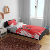 Croatia Rugby Custom Bedding Set Chessboard with Sporty Pattern LT9 - Wonder Print Shop