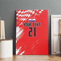 Croatia Rugby Custom Canvas Wall Art Chessboard with Sporty Pattern LT9 - Wonder Print Shop