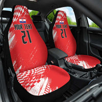 Croatia Rugby Custom Car Seat Cover Chessboard with Sporty Pattern LT9 - Wonder Print Shop