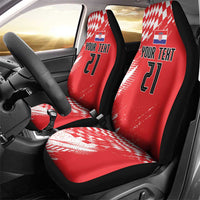 Croatia Rugby Custom Car Seat Cover Chessboard with Sporty Pattern LT9 - Wonder Print Shop