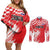 Croatia Rugby Custom Couples Matching Off Shoulder Short Dress and Long Sleeve Button Shirt Chessboard with Sporty Pattern LT9 - Wonder Print Shop
