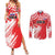 Croatia Rugby Custom Couples Matching Summer Maxi Dress and Long Sleeve Button Shirt Chessboard with Sporty Pattern LT9 - Wonder Print Shop