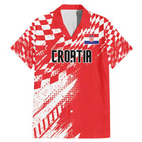 Croatia Rugby Custom Family Matching Mermaid Dress and Hawaiian Shirt Chessboard with Sporty Pattern LT9 - Wonder Print Shop