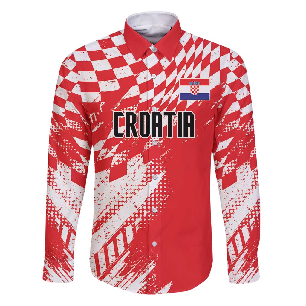 Croatia Rugby Custom Family Matching Puletasi and Hawaiian Shirt Chessboard with Sporty Pattern - Wonder Print Shop