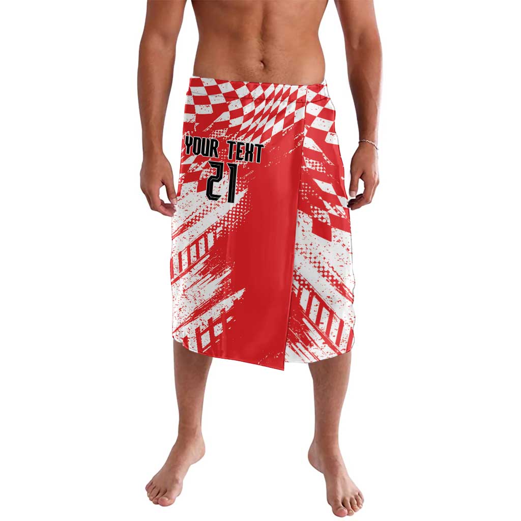 Croatia Rugby Custom Lavalava Chessboard with Sporty Pattern - Wonder Print Shop