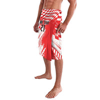 Croatia Rugby Custom Lavalava Chessboard with Sporty Pattern - Wonder Print Shop