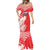 Croatia Rugby Custom Mermaid Dress Chessboard with Sporty Pattern - Wonder Print Shop