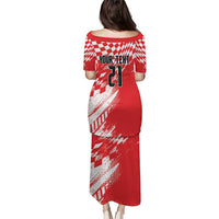 Croatia Rugby Custom Puletasi Chessboard with Sporty Pattern - Wonder Print Shop